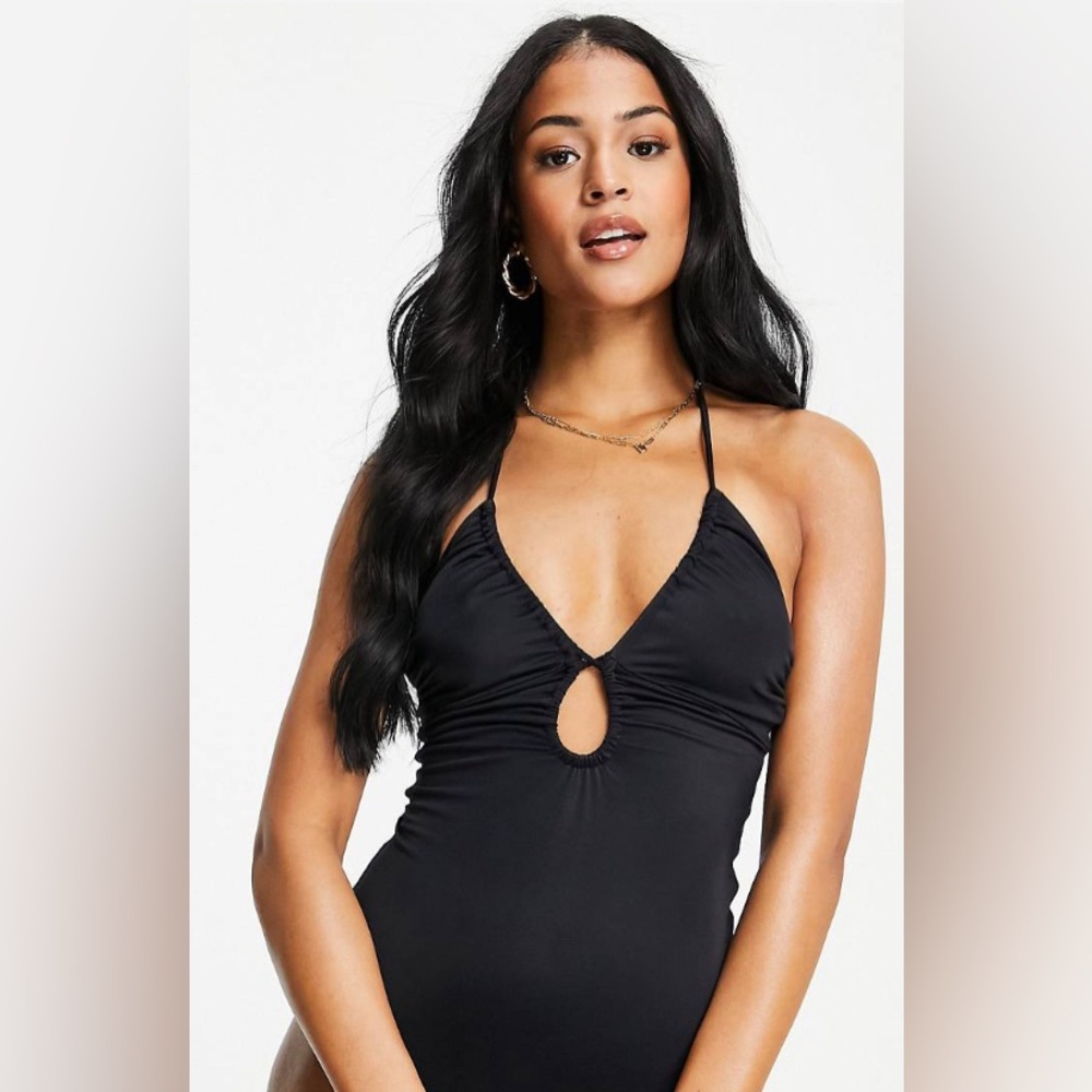 ASOS Woman's Swimsuit Black One Piece swimwear
